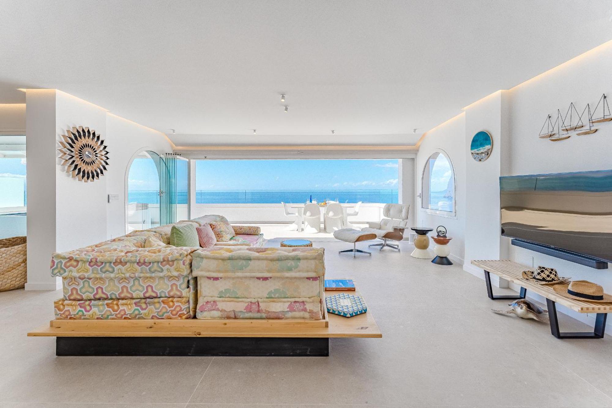 Blue Haven - Ocean View Penthouse With Jacuzzi And Pool Apartman Acantilado de los Gigantes Kültér fotó